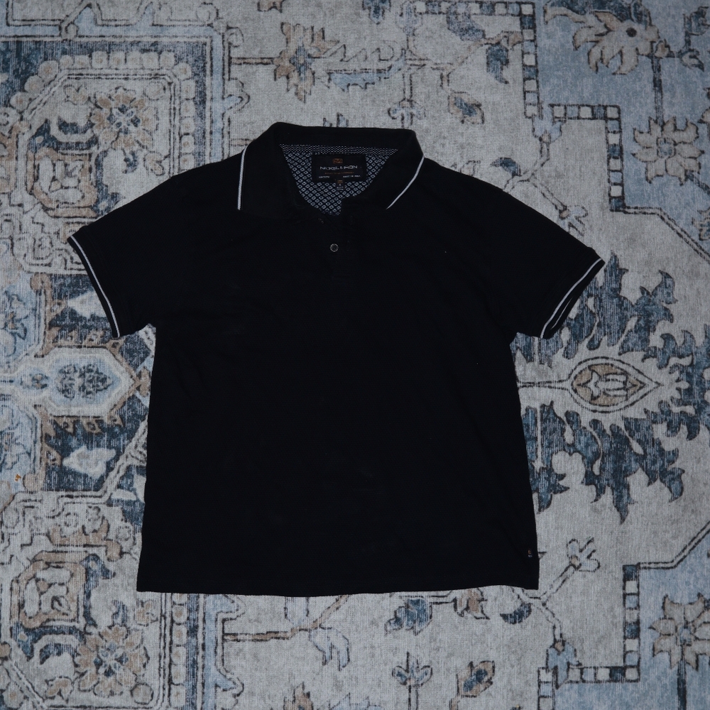 Dark navy blue polo shirt size small